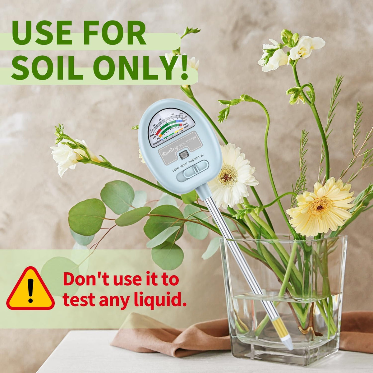 Raintrip ideal for indoor and outdoor gardens, lawns, and pots.