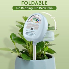 Raintrip soil meter provides moisture readings directly in the soil for accuracy.