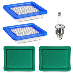 Rakiyada 2pcs 491588S air filter with pre-filter ready for quick lawn mower maintenance