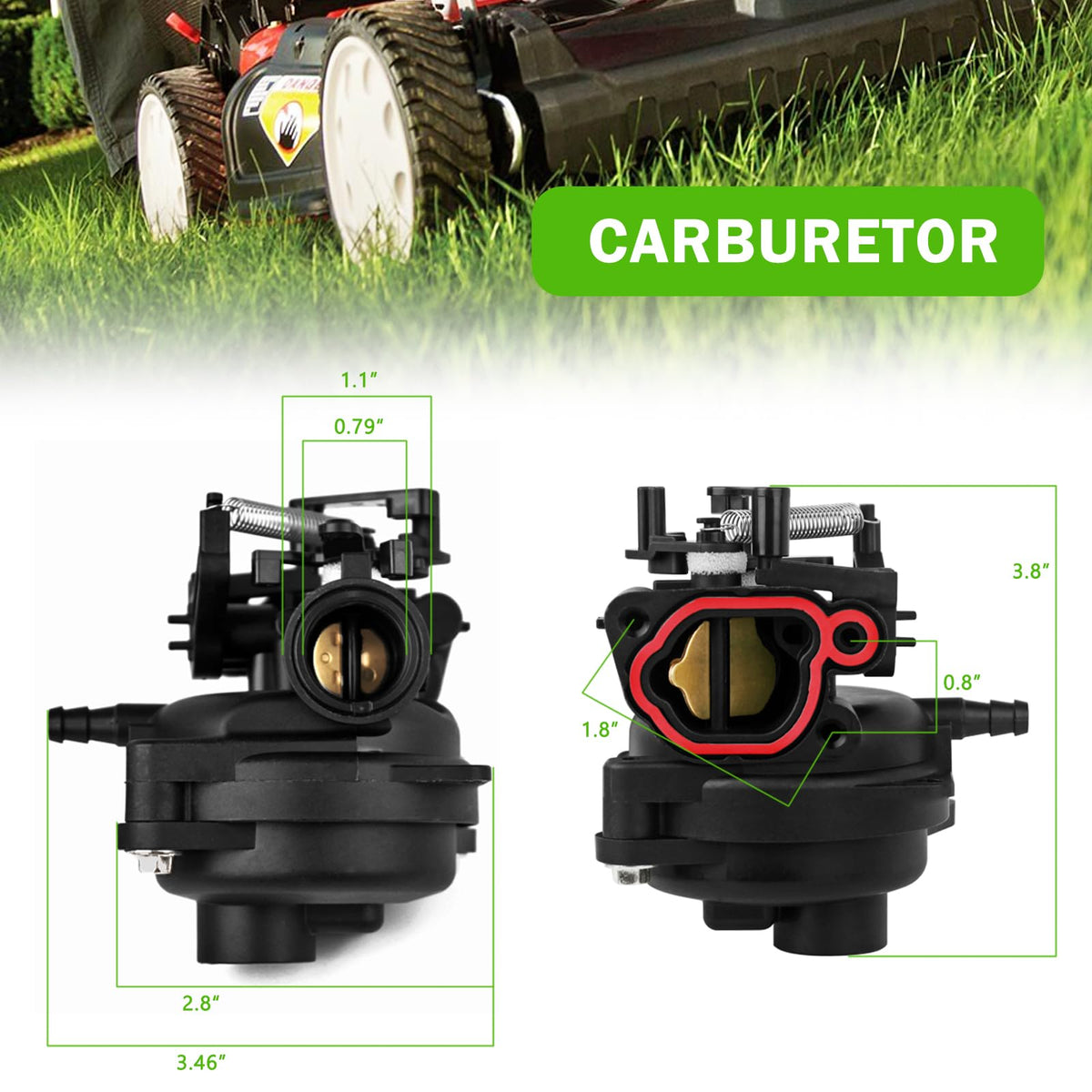 Rakiyada 799584 throat clamps secure carburetor connections for leak-free performance