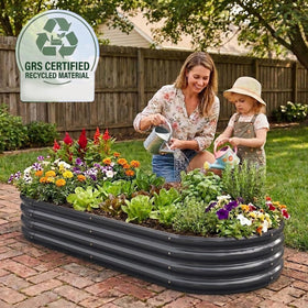 Rakukiri raised garden bed open base drainage prevents root rot and waterlogging.