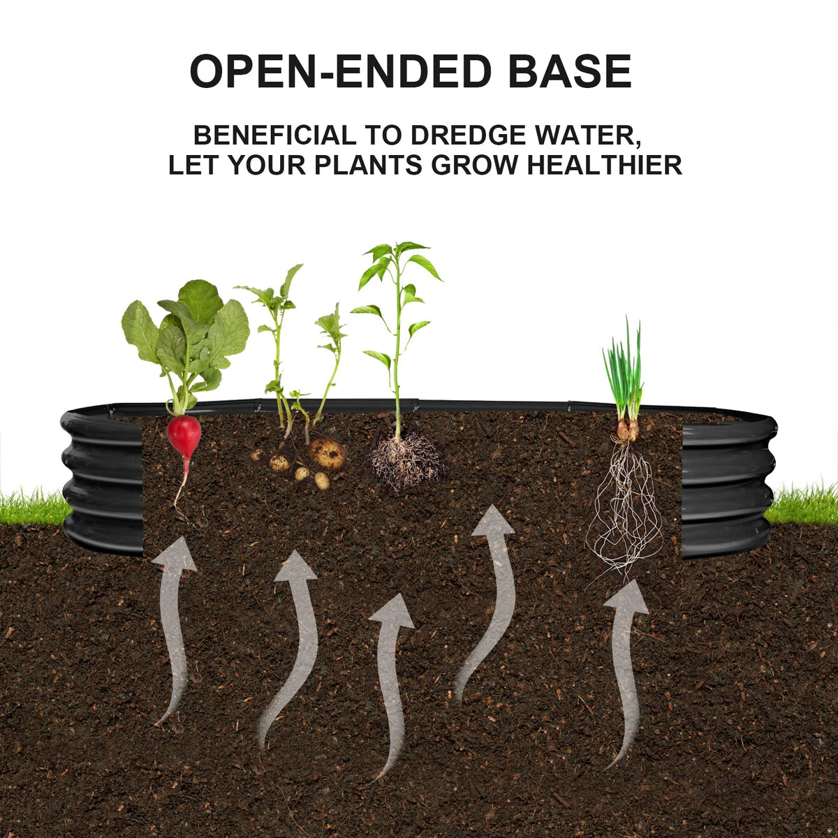 Rakukiri recycled-material planter emphasizing eco-friendly construction for gardens