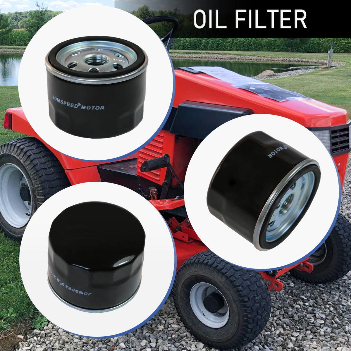 RALBDX oil filter height 2-1/4 inches for tight spaces