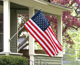 Rambon embroidered stars flag closeup highlighting premium stitching.