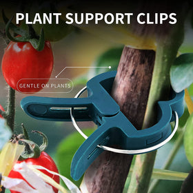 RamPro clips attach to canes, poles, and trellises for flexible plant support.