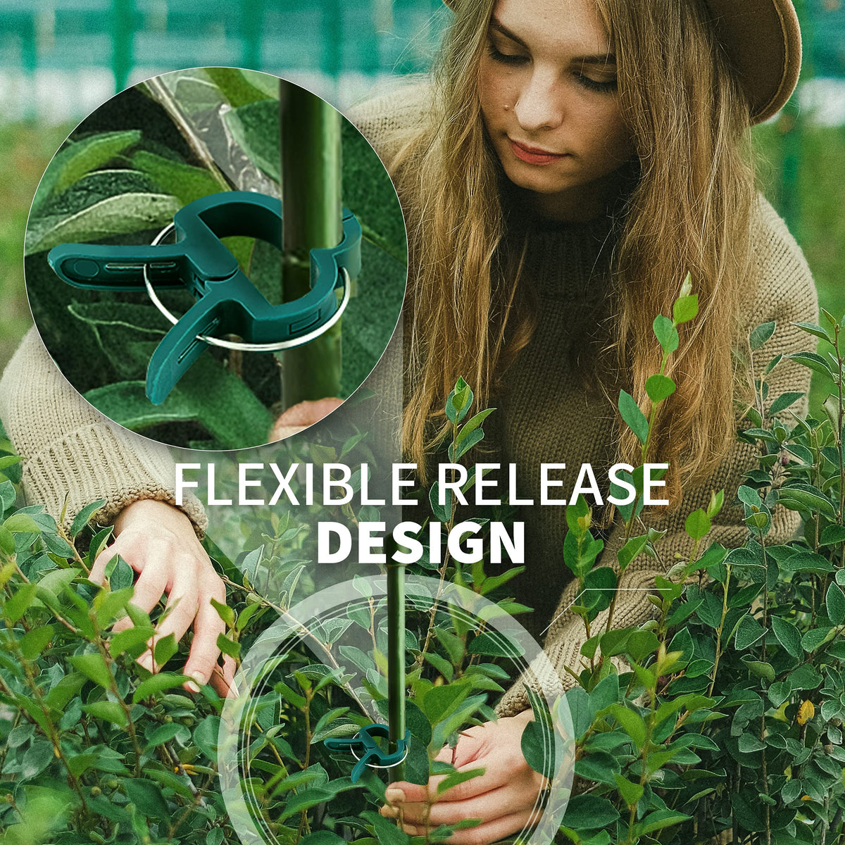 Supports tomatoes and peppers, keeping vines tidy and productive.