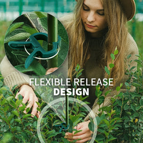 Supports tomatoes and peppers, keeping vines tidy and productive.