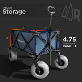 Rangland RX800 ready to carry chairs and coolers on a beach day.