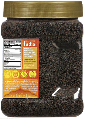 Sabja seeds sprinkled on dessert to add color