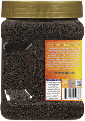 Rani Tukmaria seeds stored on kitchen shelf for easy access