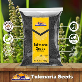 Rani Tukmaria seeds in Falooda dessert preparation.