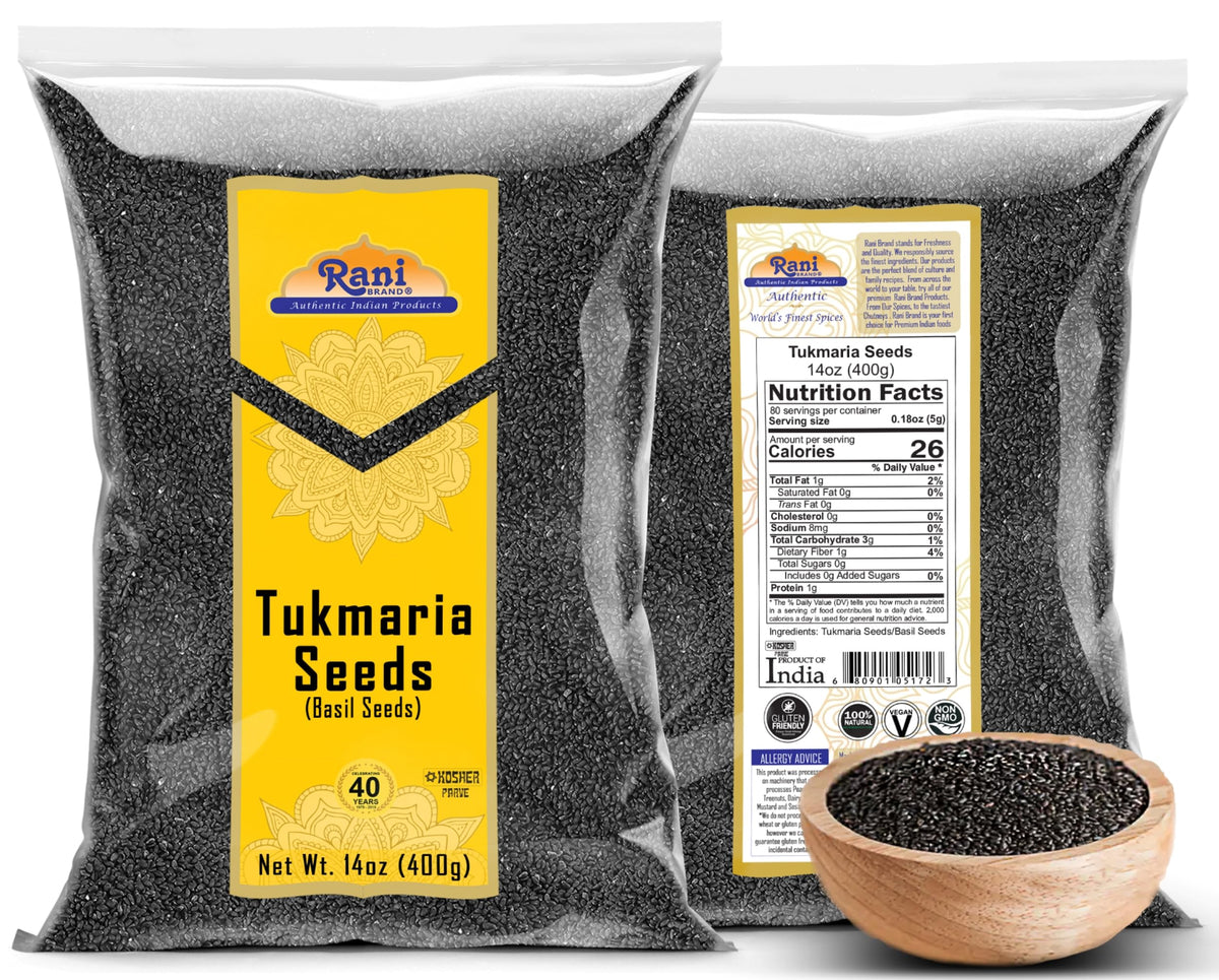 Rani Tukmaria seeds setup for Falooda dessert preparation.