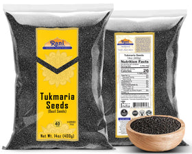 Rani Tukmaria seeds setup for Falooda dessert preparation.
