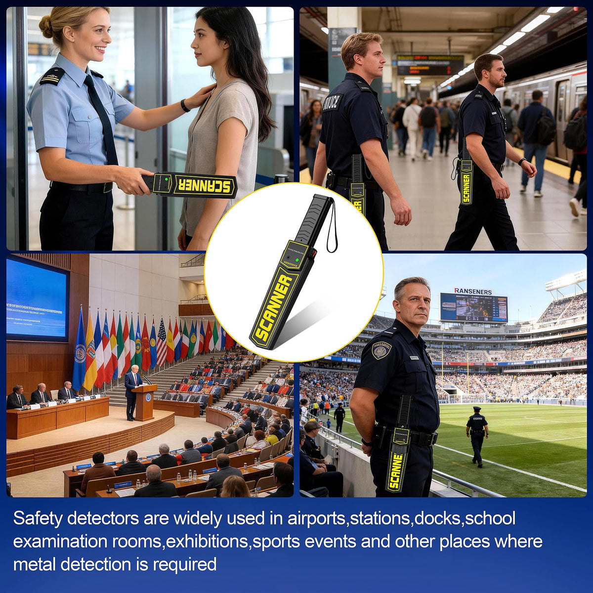 R RANSENERS wand used in indoor and outdoor security checks