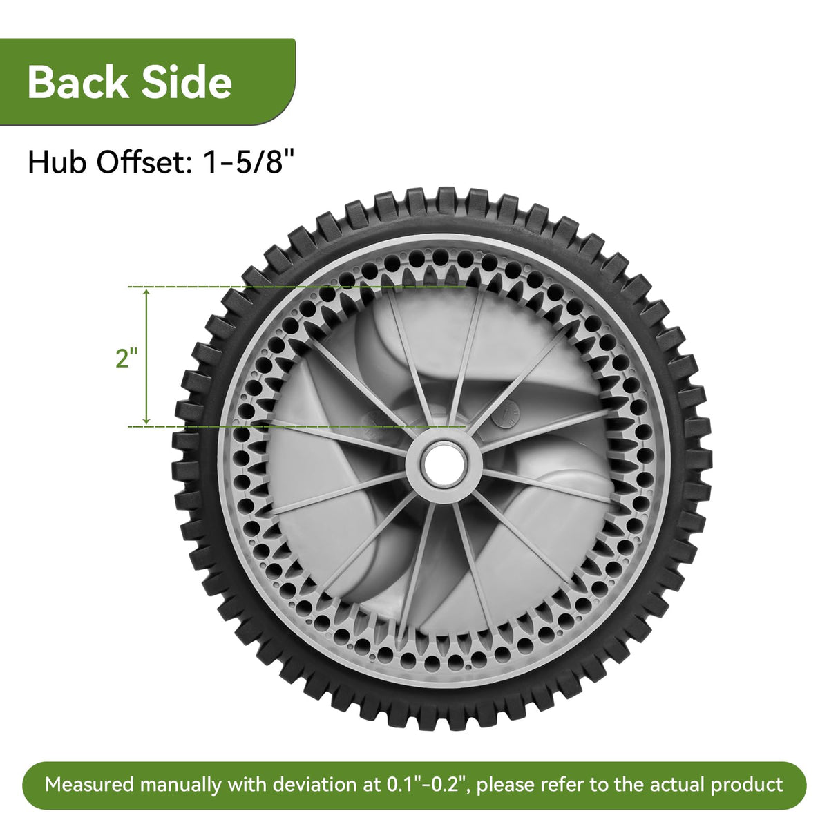 Ranwin 2-pack front drive wheels ready for quick swap on compatible mowers