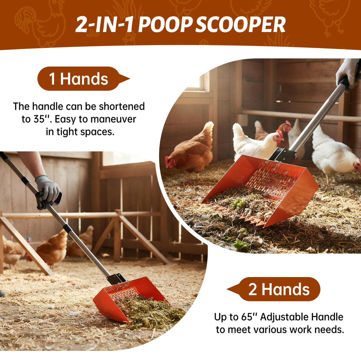Ranwin saw-tooth edge breaks up compacted waste for easier scooping.
