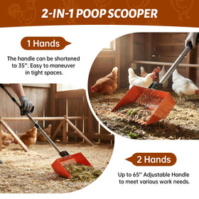 Ranwin saw-tooth edge breaks up compacted waste for easier scooping.