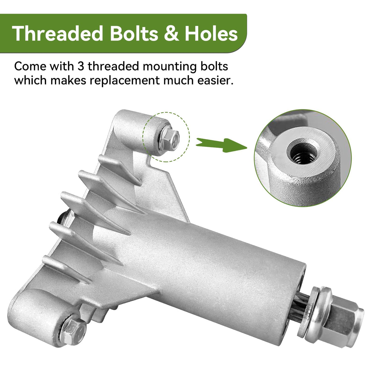 Five-point star blade mount on Ranwin spindle for stable alignment.