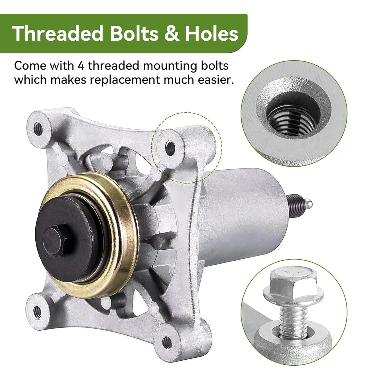 Ranwin spindle blade mount features a 5-point star for stable blades