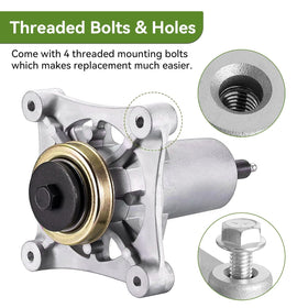Ranwin spindle blade mount features a 5-point star for stable blades