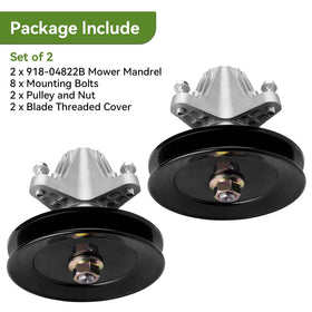 Ranwin spindle compatible with multiple mower models for versatile maintenance.