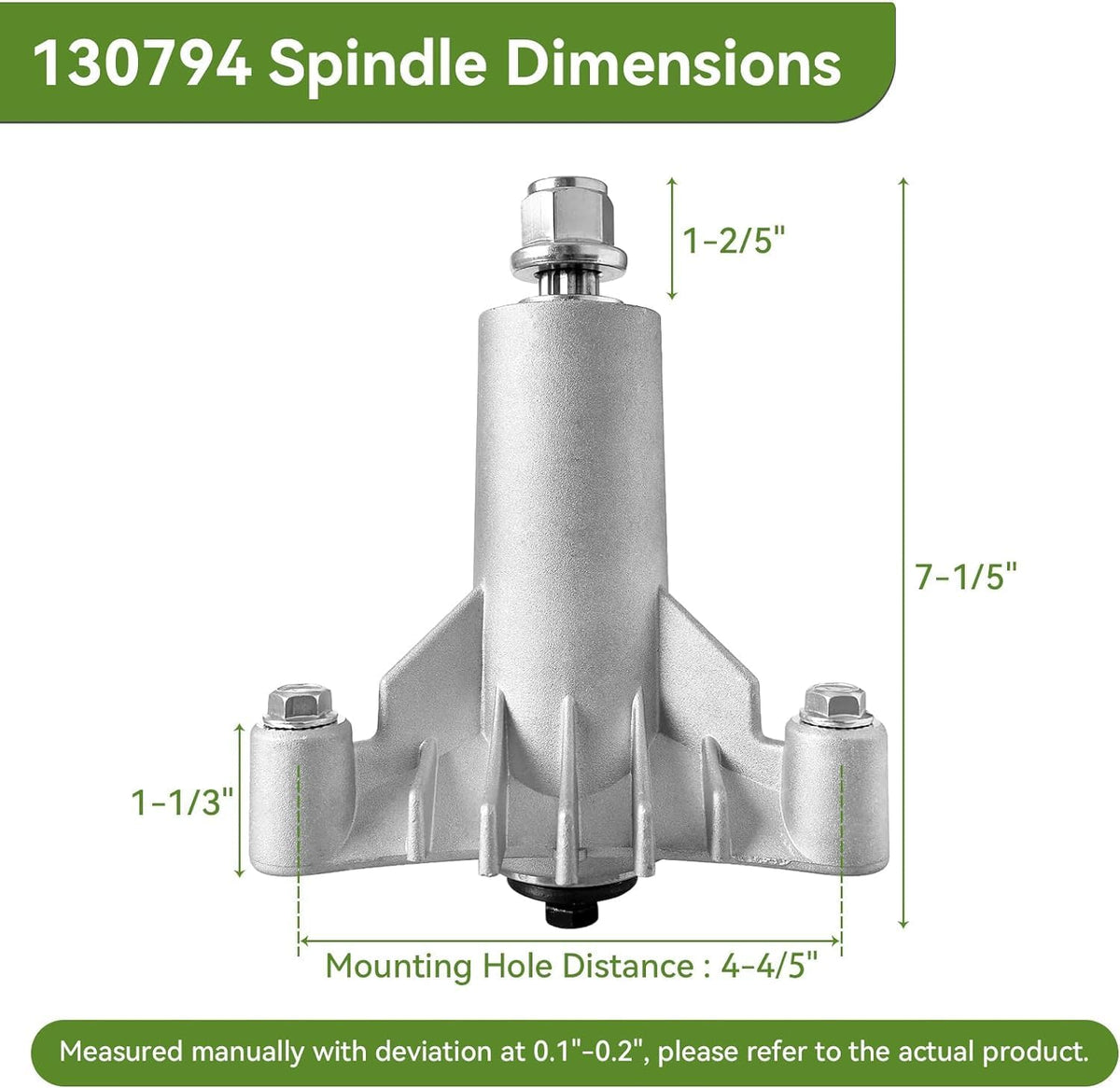 Ranwin spindle assembly with pulley nuts and bolts ready for secure installation