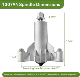Ranwin spindle assembly with pulley nuts and bolts ready for secure installation