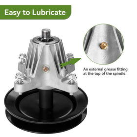 Threaded mounting holes align with blade mounting pattern for stability.