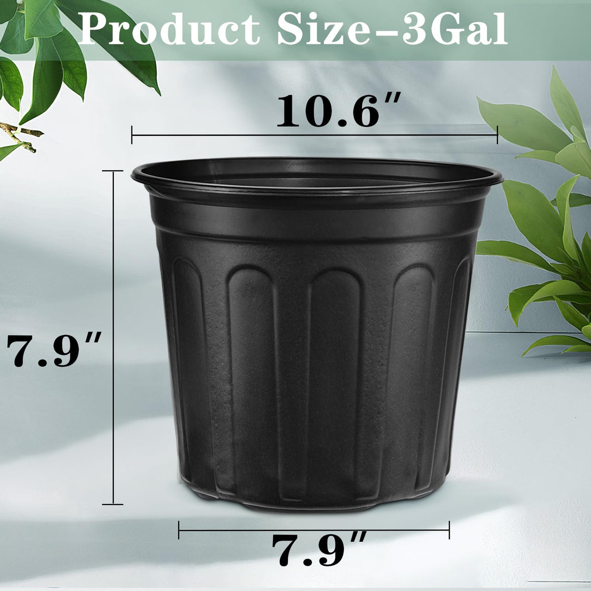 RAOOKIF 3 gallon pot's flexible plastic enables repeated reuse.