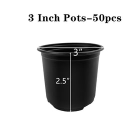 RAOOKIF 3-inch nursery pot stackable design saves space in busy greenhouses.