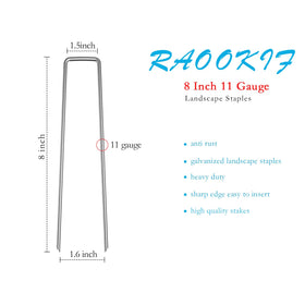 RAOOKIF anti-rust galvanized stakes coating resists weathering