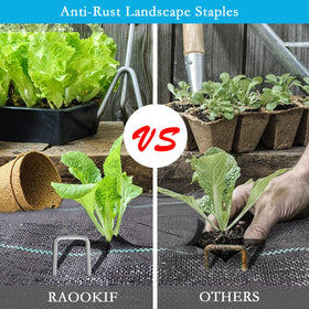 RAOOKIF multiuse stakes securing artificial grass and tents outdoors