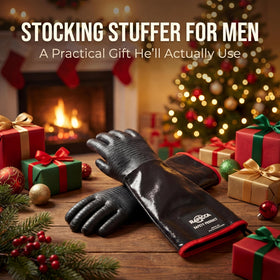 RAPICCA textured palm gloves enhance secure grip on wet or greasy meat.