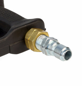 Raptor Blast hose entry into pistol grip for easier handling