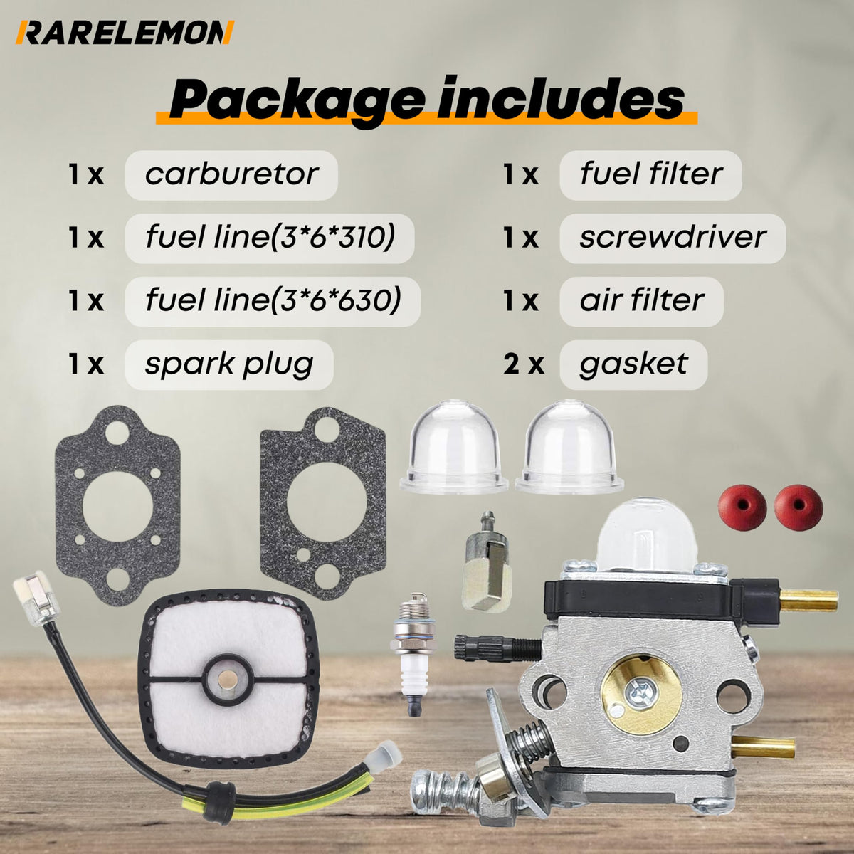 RARELEMON Echo and Mantis replacement part supports 2-cycle engines in outdoor tools