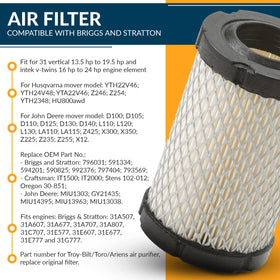 RARELEMON fuel filter with dense pleats blocks impurities in fuel