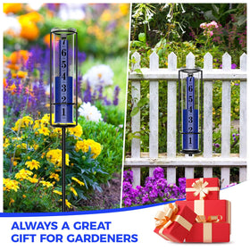 RASKOO rain gauge package includes tube, brackets, and poles.