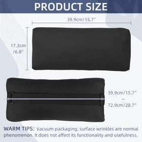 Rasugarlary Chaise Lounge Head Pillow with hidden zipper for easy cleaning.