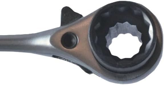 RatchetScrench ergonomic 7-inch T-bar handle for extra torque in tight angles.