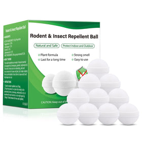 RATITU Squirrel Repellent Indoor Outdoor 10-Pack ready for quick placement to deter rodents.