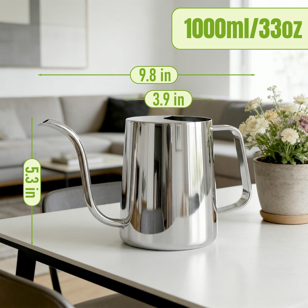 Ratrabas watering can featuring an ergonomic handle for comfortable daily use.