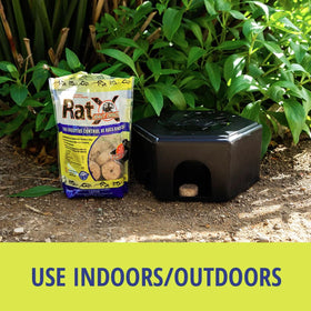 RatX bait station easy-access lid for quick refills