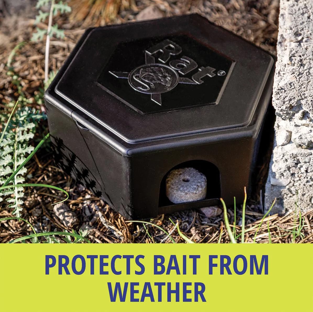 RatX bait station USA-made plastic construction