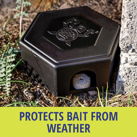 RatX bait station USA-made plastic construction