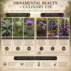 Layered garden bed design inspired by Ravens Hollow Gothic Seed Collection