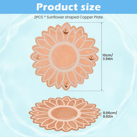 Ravionell copper bird bath disk demonstrates three-point support for solid water contact