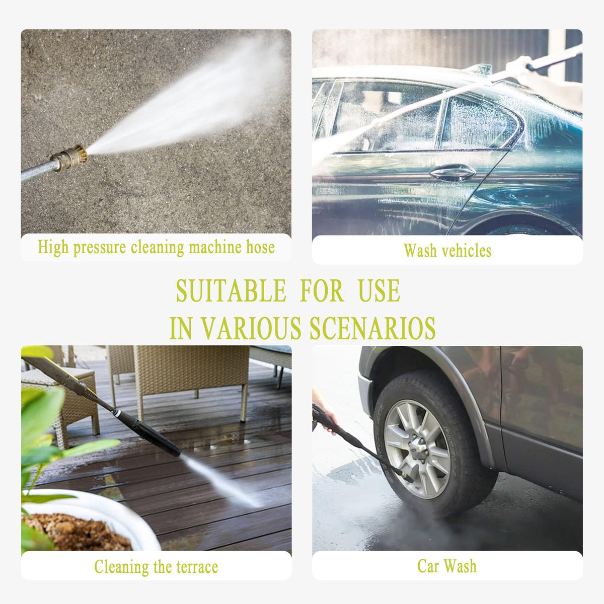 Rawolp RY31HPH01 3300 PSI rating supports powerful, consistent washing results.
