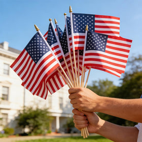 RAXCONN easy-clean reusable flags stay vibrant after multiple celebrations.