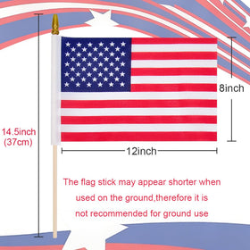 RAXCONN flag pole extended to 16 inches for easy waving.