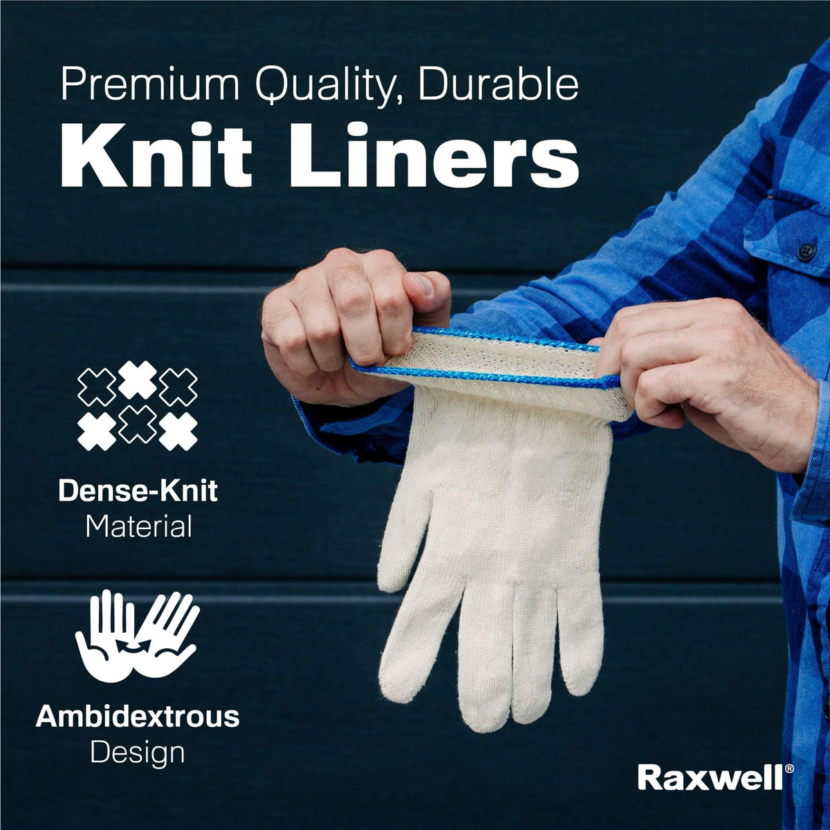 Raxwell BBQ Gloves include cotton liners for breathable, washable comfort.